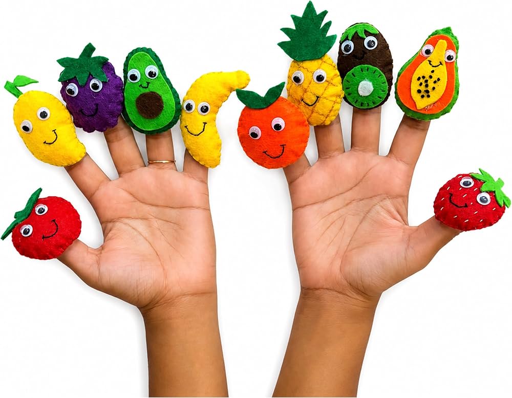 LALI Kids fruit felt finger puppets